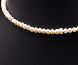 Natural Pearl Minimalist Beaded Collar Circle Necklace