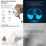 Electric Neck Massager U shaped Pillow Multifunctional Portable Shoulder Cervical Massager Outdoor Home Car Relaxing Massage
