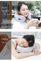 Electric Neck Massager U shaped Pillow Multifunctional Portable Shoulder Cervical Massager Outdoor Home Car Relaxing Massage