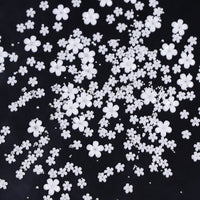 White Acrylic Flower Nail Art Decoration