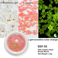 White Acrylic Flower Nail Art Decoration