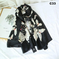 Women Silk Scarf Designer Plaid Summer Beach Shawls and Foulard Wrap Scarves Female Pure Silk Beach Stole
