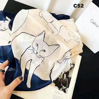 Women Silk Scarf Designer Plaid Summer Beach Shawls and Foulard Wrap Scarves Female Pure Silk Beach Stole