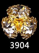 10PCSNail Jewelry Crystal Crown/Heart Gold& Silver Alloy Manicure Tips Clear  AB Crystals Rhinestones For 3D Nail Art Decoration