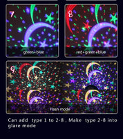 Romantic Starry Sky LED Night Light Projector Battery USB Night Light Creative Birthday Toys For Children