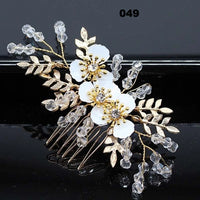 Bridal Hair Accessories Crystal Peals Hair Combs Wedding Hair Clips Accessories Jewelry Handmade Women Hair Ornaments Headpieces
